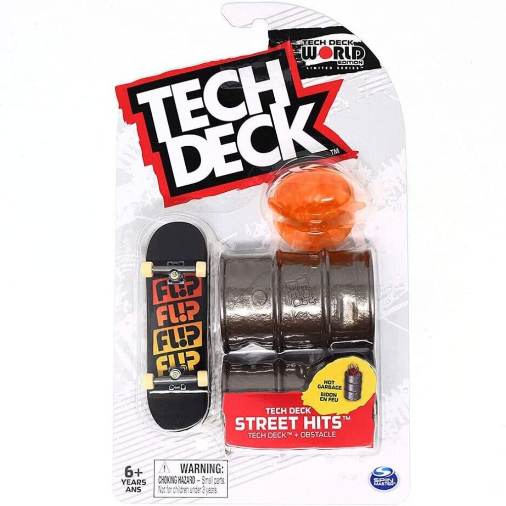 3/$55❤️Tech Deck Street Hits Hot Garbage Spin Master skateboard toy
